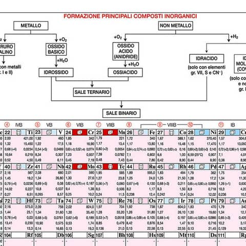 Tavola periodica degli elementi Belletti 42x30 cm BS44P